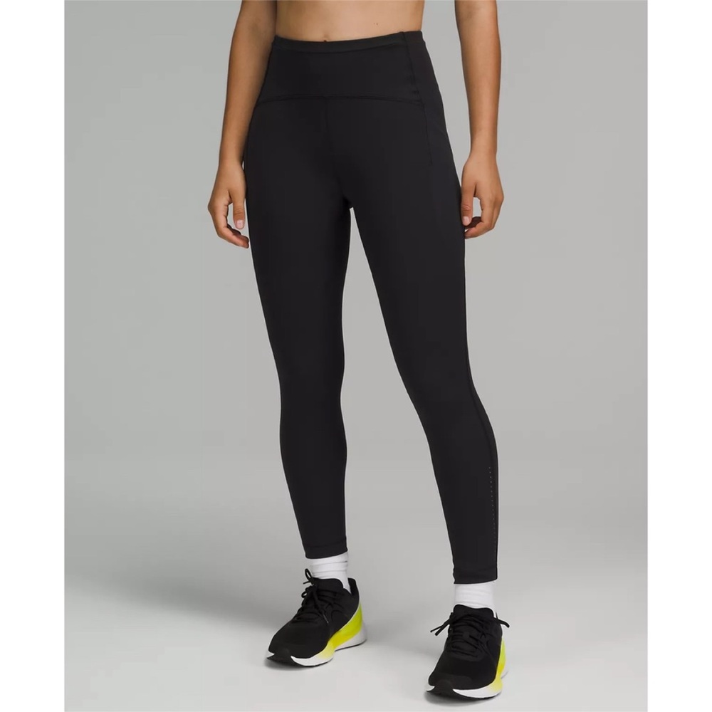 Lululemon Swift Speed High-Rise Tight 28" Brushed Luxtreme In Black NWT Size 8
